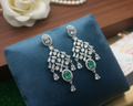 Silver Mintgreen Earings