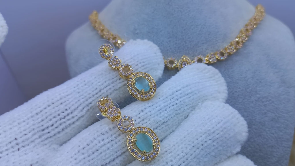 golden mintgreen set