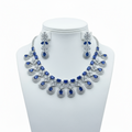 silver saphire blue set